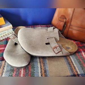 Birkenstock Boston Taupe clogs